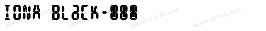 IONA Black字体转换